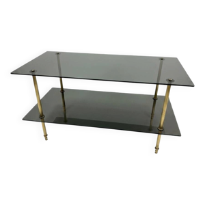 Table basse verre fumé