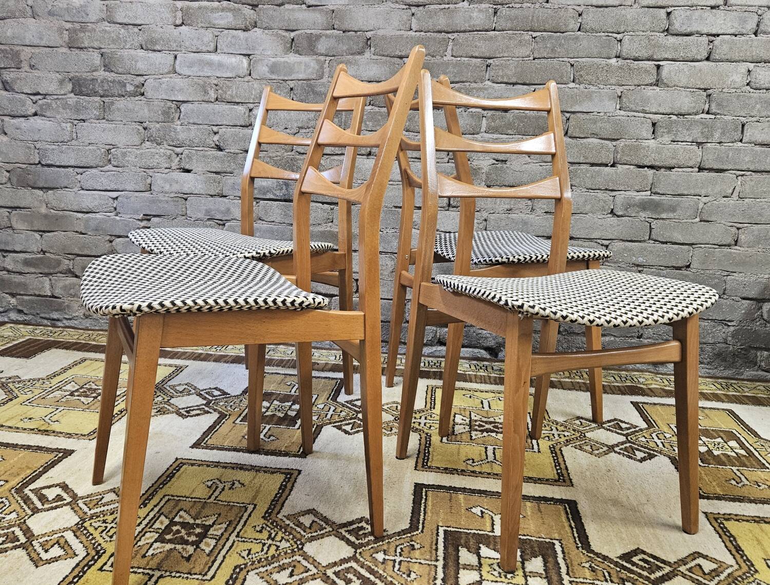 Set de 4 chaises scandinaves par Bähre Mignon Möbel 1960