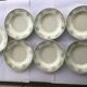 7 Old dark green Digoin hollow plates