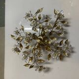 Plafonnier Crystal Flower en tôle