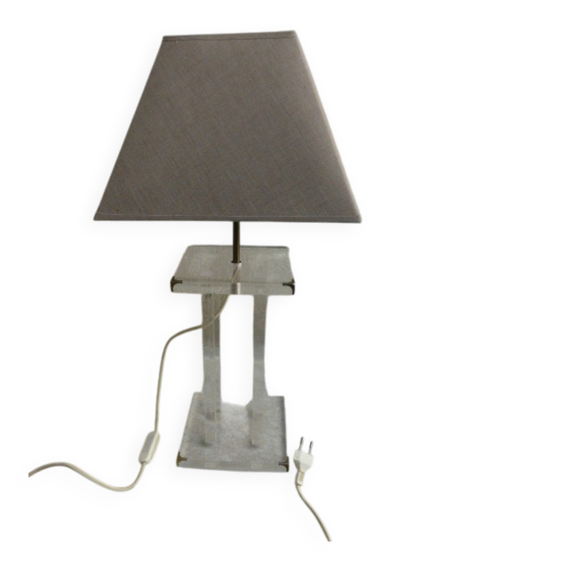 David Lange table lamp in plexiglass