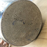 Blue duck speckled ceramic vase