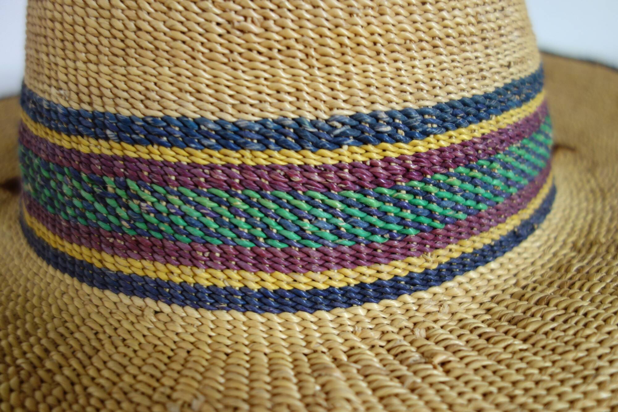 Vintage straw hat from Ghana