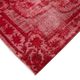 Hand-knotted contemporary oriental 1980s 202 cm x 309 cm red carpet
