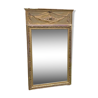 Golden overmantel mirror