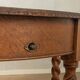 Victorian dining table, around 1840, solid oak, extendable