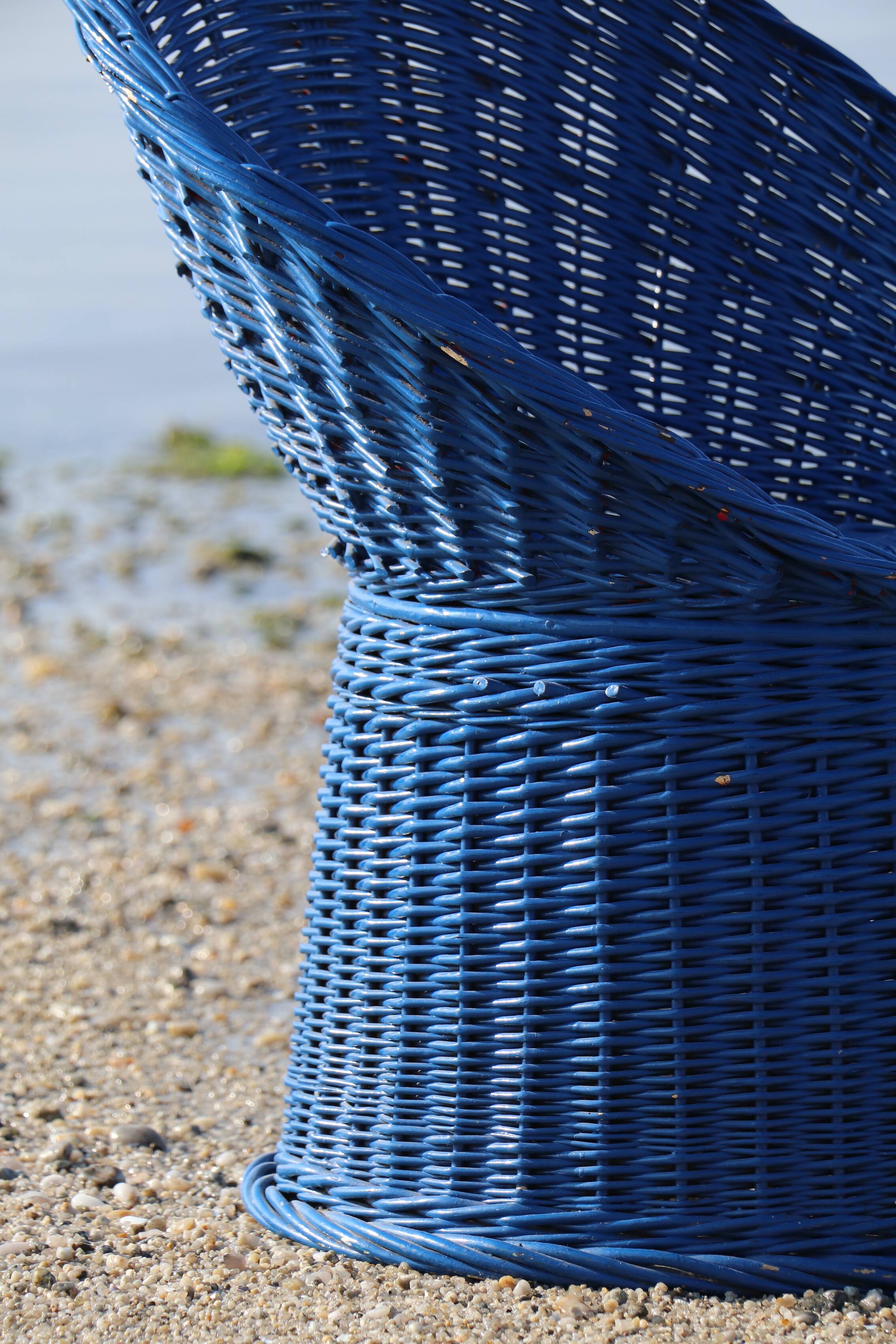 Wicker armchair, basketry – Ouessant - Brittany