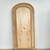 Rattan foot mirror with braces H:2m