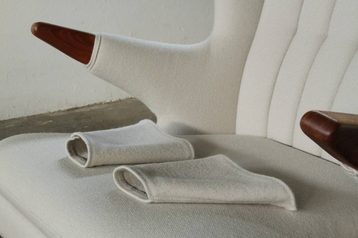 Pair of vintage Svend Skipper “Model 91” lounge chairs, Denmark, 1960s