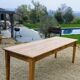 Solid oak farmhouse table 220cm x 75cm