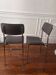 Paire de chaises vintage 70’s, chrome et skaï marron