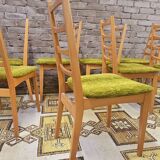Set of 8 Scandinavian chairs from the 1970s
