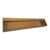 Floating long wall shelf / sideboard in teak, Denmark 1960s