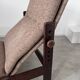 Old chaise longue wooden lounge chair Italian design from the 60s vintage