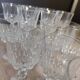 Set of 6 large stemmed glasses + 8 small Cristal d'Arques Water & Wine 1970