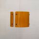 Modern Danish Pendant Lamp: Dark Yellow Metal, 1990s Design