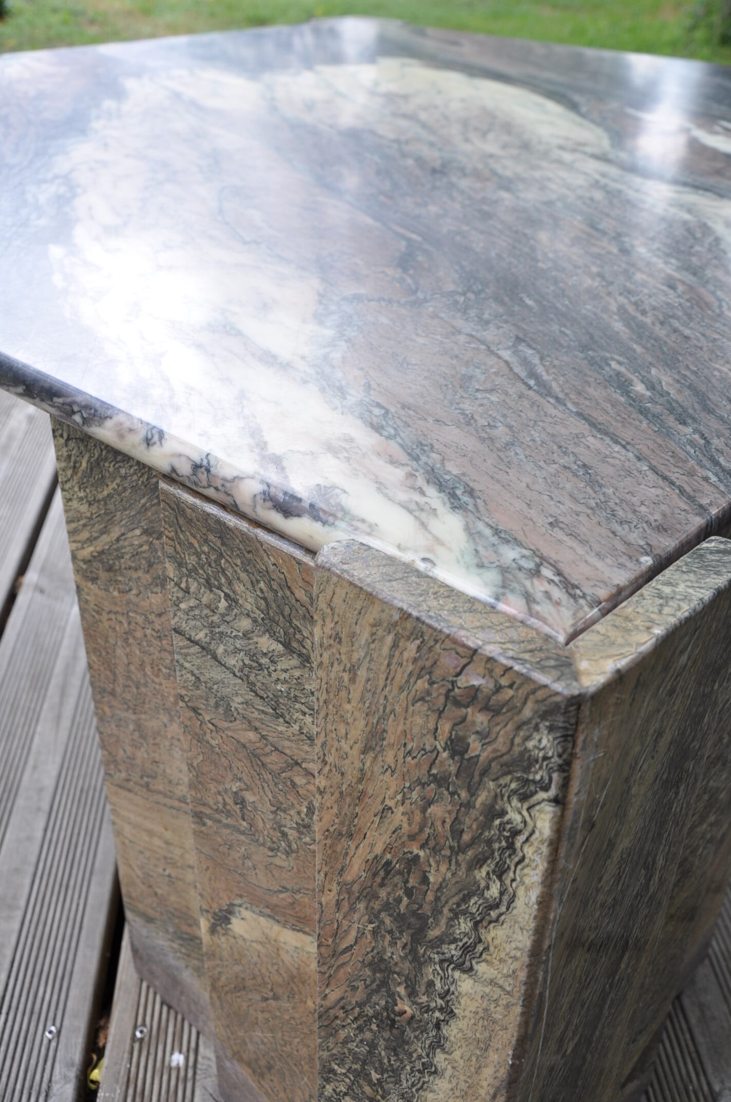 Table basse en marbre des années 70