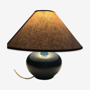 Lampe en céramique bleue de Max Idlas, vers 1970