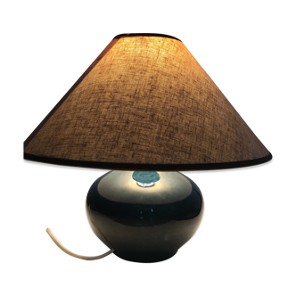 Max Idlas blue ceramic lamp, circa 1970