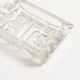 Transparent Glass Ashtray Bowl, 1970s, Italy