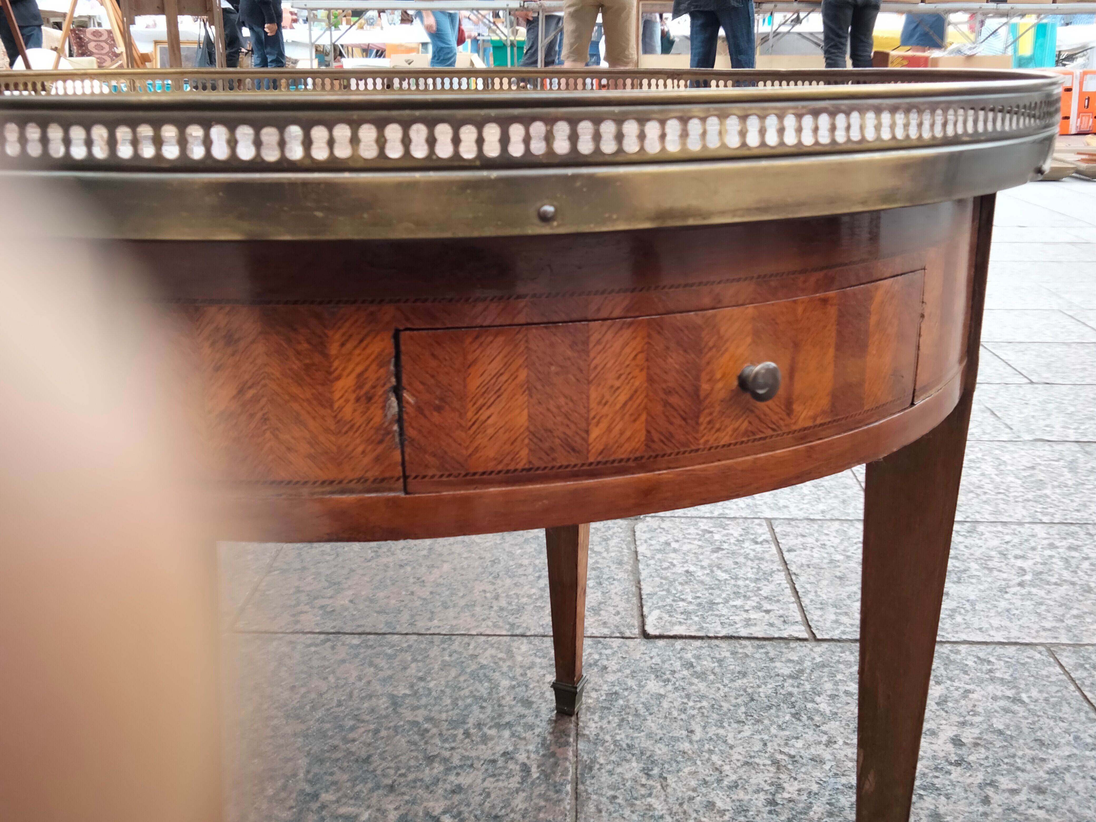 Coffee table hot water bottle old style Louis XVl