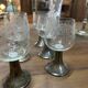 6 silver-plated glasses