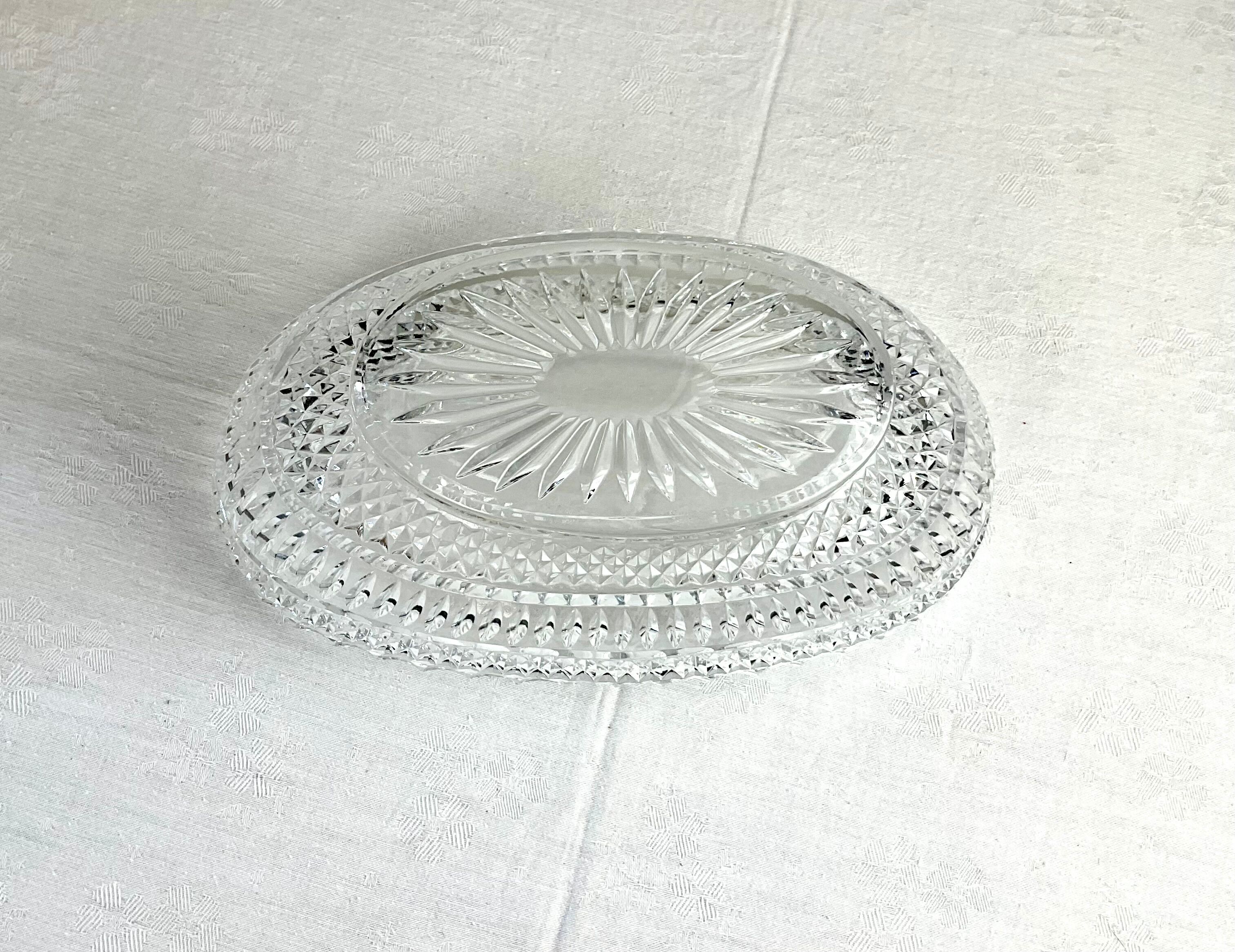 Coupe à fruits en verre vintage