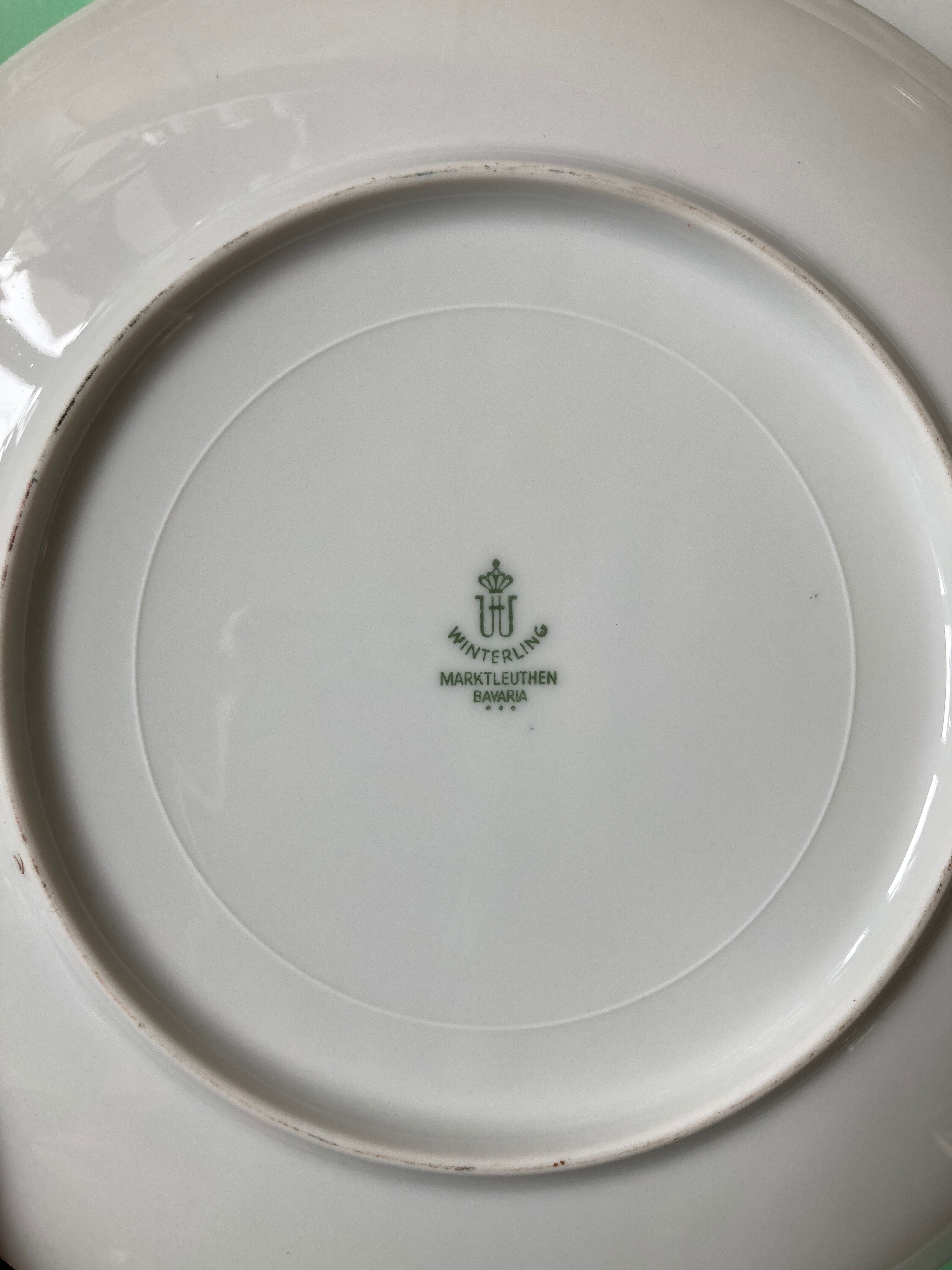 Lot of 6 plates 70s floral winterling marktleuthen bavaria-reto-cuisine