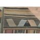 1970s Vintage Turkish Oushak Handmade Wool Cotton Brown Kilim Rug 148x174