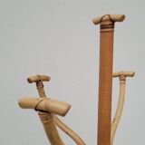 Vintage rattan coat rack - 1950s