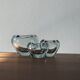 Blue Heart Vases by Per Lütken for Holmegaard, Denmark, Set of 3