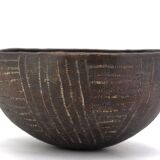 Empty tumbler pocket in ceramic by Brigitte Marionneau