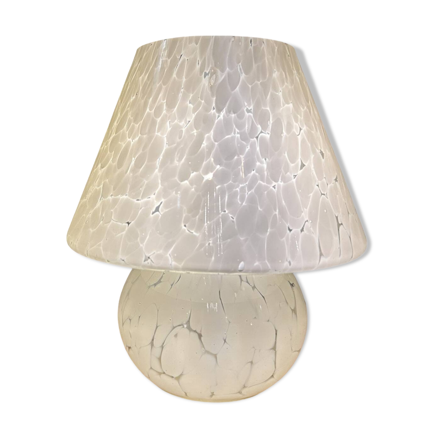 Murano glass mushroom bedside lamp, Italy
