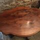 Table violon 2 tiroirs en noyer