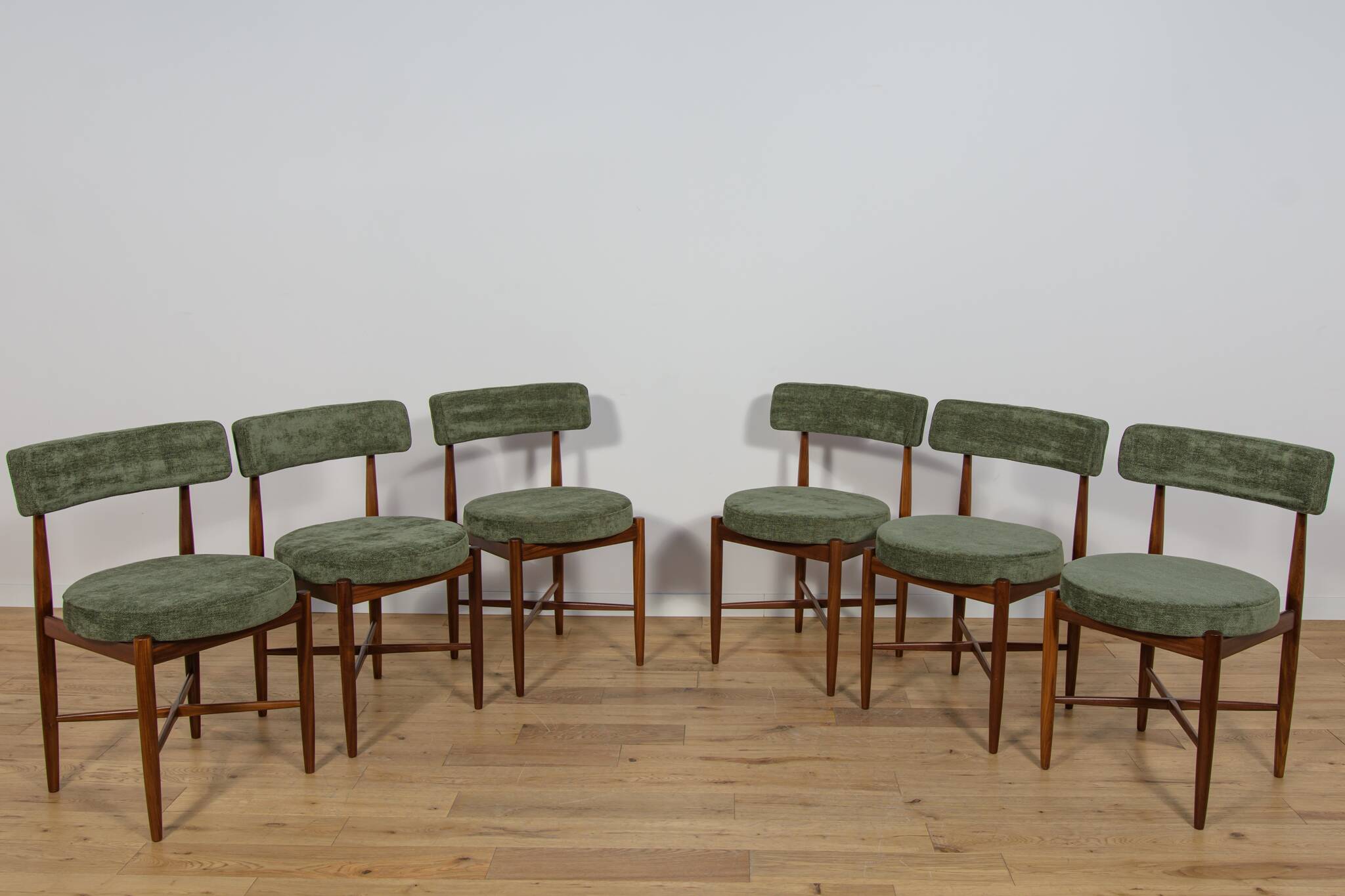 Chaises de salle à manger en teck du milieu du siècle par Ib Kofod Larsen pour G-Plan, années 1960, ensemble de