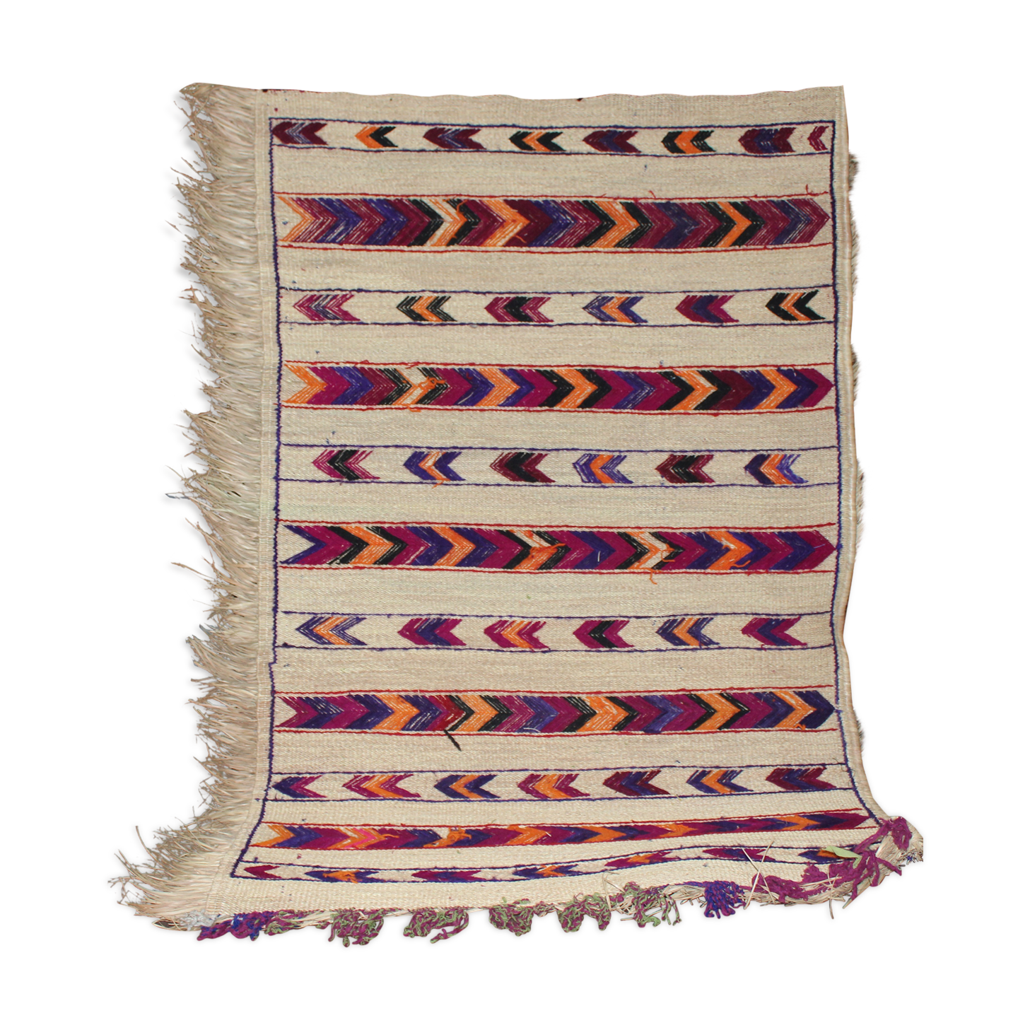 Basketry and wool carpets 114x175cm