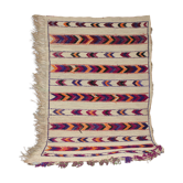 Tapis en vannerie et laine 114x175cm