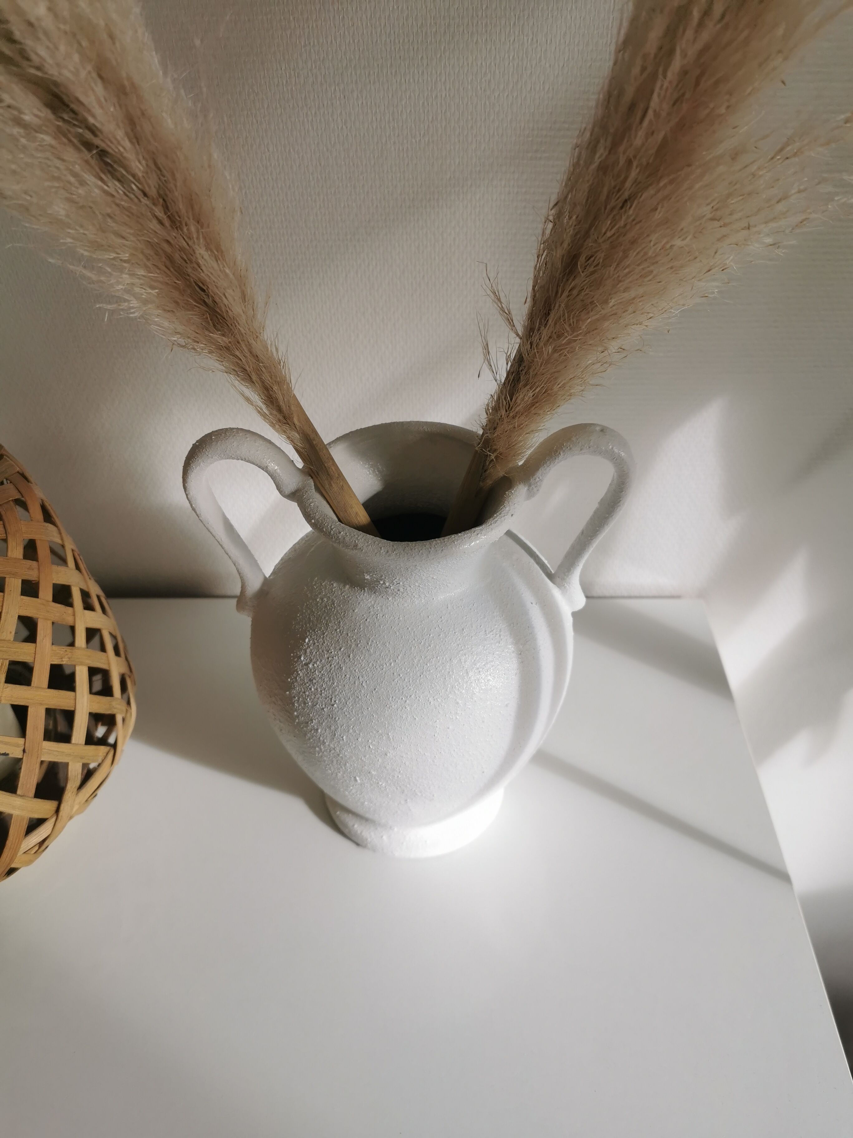 Vases blanc avec anses