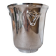 Elegant 1960s Art Deco silver-plated champagne bucket