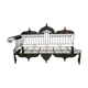 Oriental bench in wrought iron