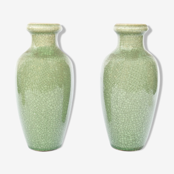 Paire de vases en céramique