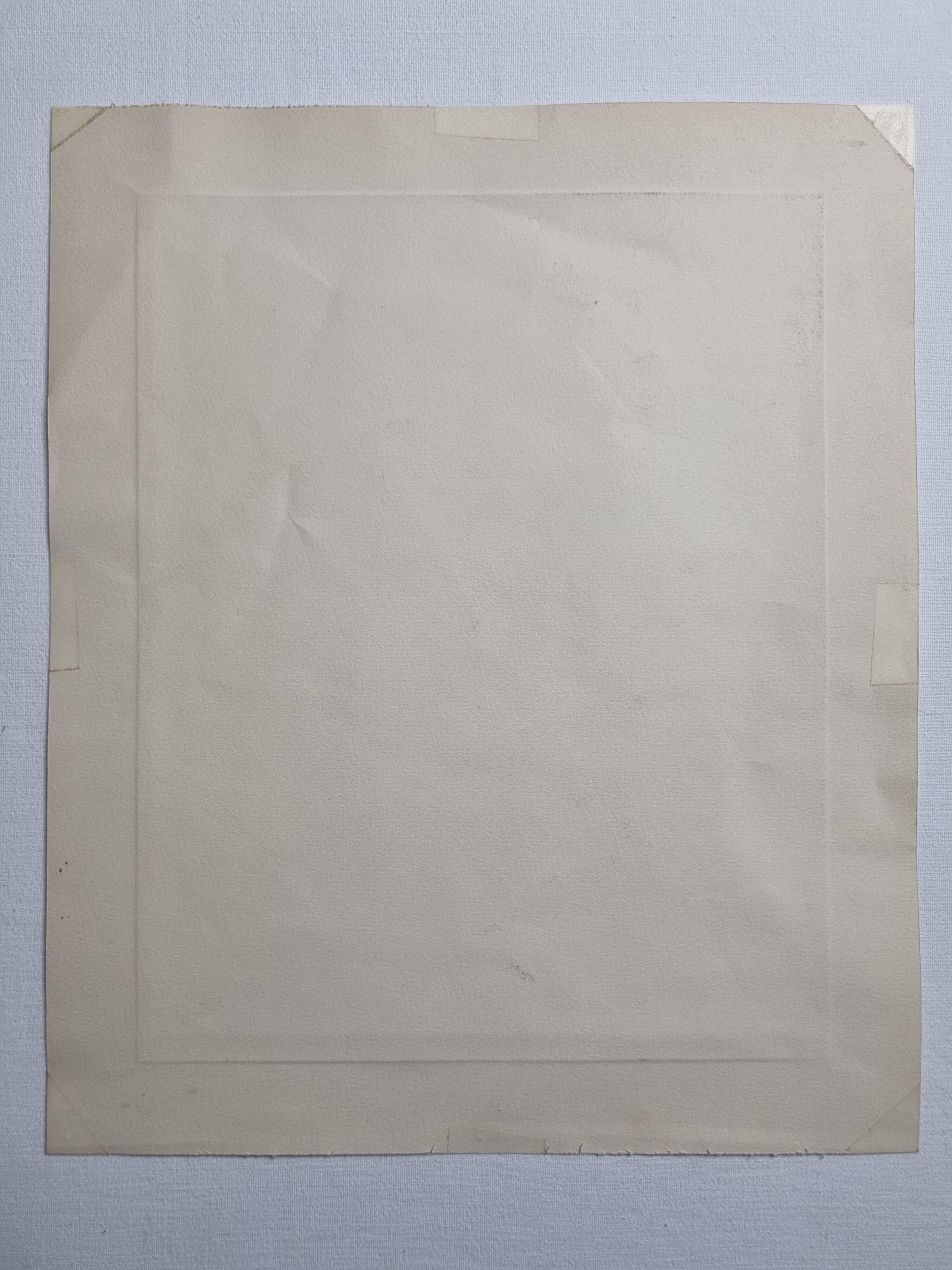 Print "Nude crouching on the pillow" in sanguine after Paul Belmondo, 29 x 34.5 cm