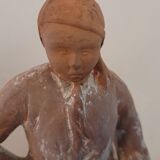 Bookend in terracotta