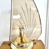 Smoked glass lamp