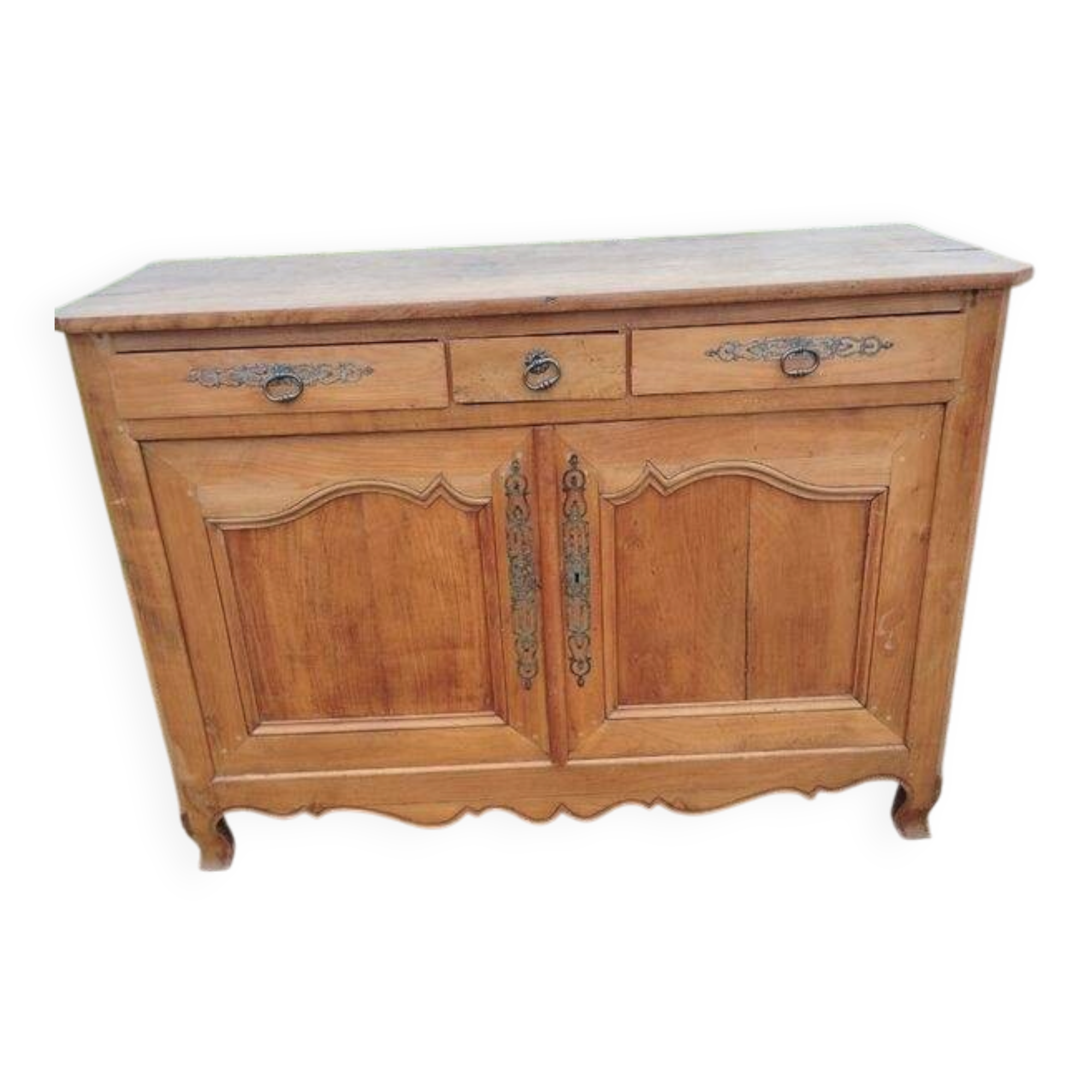 Very Louis XV solid cherry wood.