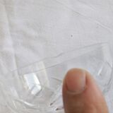 Service Champagne glass cut crystal lot of 11 stemmed glass