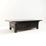 18th century coffee table made from a banker or merchant’s table