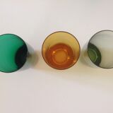 Suite of six colored glasses