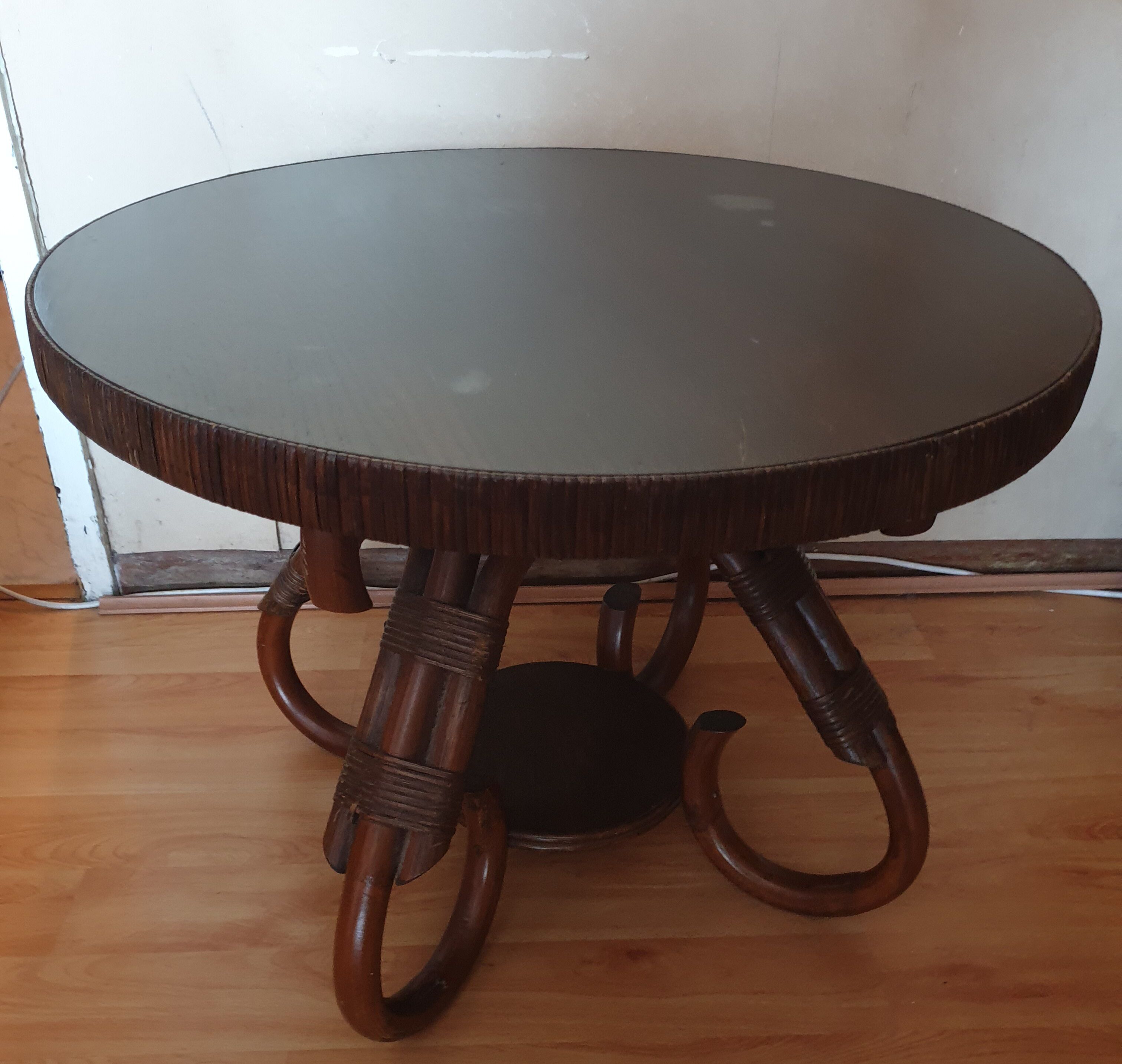 Rattan coffee table and you 60s