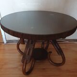 Table basse rotin et vous années 60